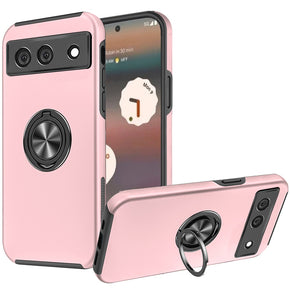 Google Pixel 6A CHIEF Oil Painted Hybrid Case (with Magnetic Ring Stand) - Pink
