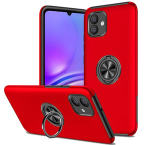 Samsung Galaxy A05 CHIEF Oil Painted Hybrid Case (with Magnetic Ring Stand) - Red