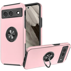Google Pixel 7a CHIEF Oil Painted Hybrid Case (with Magnetic Ring Stand) - Pink