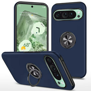 Google Pixel 9 CHIEF Oil Painted Hybrid Case (with Magnetic Ring Stand) - Blue