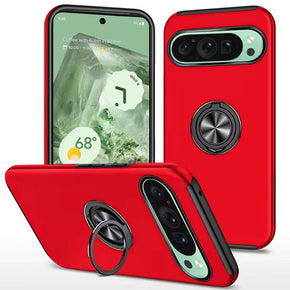 Google Pixel 9 CHIEF Oil Painted Hybrid Case (with Magnetic Ring Stand) - Red