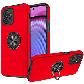 Motorola Moto G Power 5G (2023) CHIEF Oil Painted Hybrid Case (with Magnetic Ring Stand) - Red