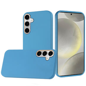 Samsung Galaxy S25 Classy Chrome Lens Hybrid Case - Light Blue