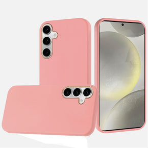 Samsung Galaxy S25 Classy Chrome Lens Hybrid Case - Pink