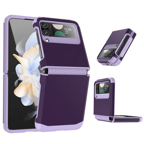 Samsung Galaxy Z Flip3 5G Plain ShockProof Hybrid Case - Purple