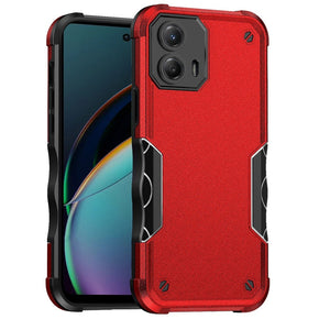 Motorola Moto G 5G (2024) Exquisite Tough Hybrid Case - Red