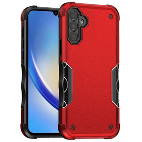 Samsung Galaxy A15 5G Exquisite Tough Hybrid Case - Red