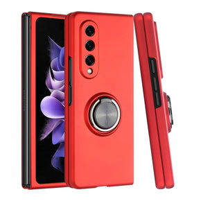 Samsung Galaxy Z Fold5 CHIEF Oil Painted Hybrid Case (with Magnetic Ring Stand) - Red
