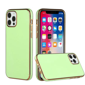 Apple iPhone 13 Pro Max (6.1) Electroplated Fashion TPU Case - Light Green