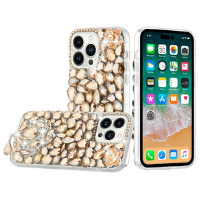Apple iPhone 8/7/SE Full Jewel Diamond Hybrid Case - Gold