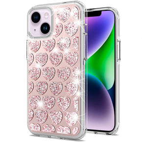 Apple iPhone 14 (6.1) / iPhone 13 (6.1) Bling Hybrid Case - E