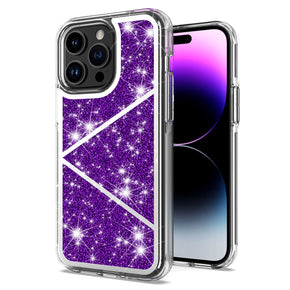 Samsung Galaxy A23 5G Sparkle Glitter Hybrid Case - Purple