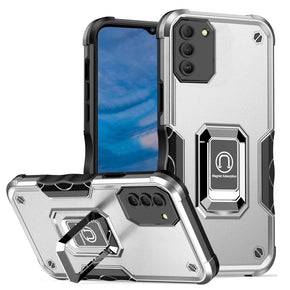 Nokia G400 5G Robotic Hybrid Case (with Magnetic Ring Stand) - SIlver