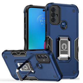 Motorola Moto G Play (2023) OPTIMUM Hybrid Case (with Magnetic Ring Stand) - Blue