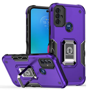 Motorola Moto G Play (2023) OPTIMUM Hybrid Case (with Magnetic Ring Stand) - Purple