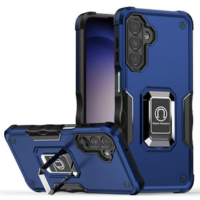 Samsung Galaxy S24 FE OPTIMUM Hybrid Case (with Magnetic Ring Stand) - Blue