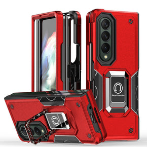 Samsung Galaxy Z Fold5 OPTIMUM Hybrid Case (with Magnetic Ring Stand) - Red