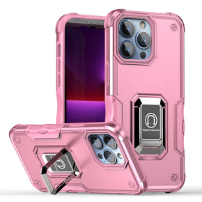 Apple iPhone 15 (6.1) OPTIMUM Hybrid Case (with Magnetic Ring Stand) - Pink