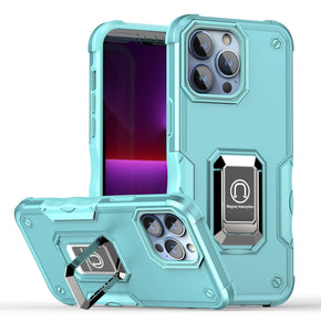Apple iPhone 15 Pro Max (6.7) OPTIMUM Hybrid Case (with Magnetic Ring Stand) - Teal