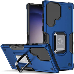 Samsung Galaxy S24 Ultra OPTIMUM Hybrid Case (with Magnetic Ring Stand) - Blue