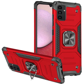 Samsung Galaxy A14 5G Robust Hybrid Case (with Magnetic Ring Stand) - Red