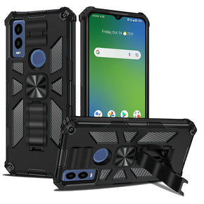 Cricket Innovate E 5G Rockstar Machine Case (with Built-in-Magnetic Plate) - Black