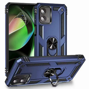 Motorola Moto G 5G (2023) Hybrid Case (with Magnetic Ring Stand) - Blue
