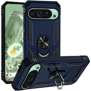 Google Pixel 9 Hybrid Case (with Magnetic Ring Stand) - Blue