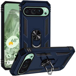Google Pixel 9 Pro Hybrid Case (with Magnetic Ring Stand) - Blue