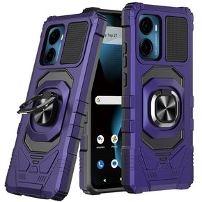 Cricket Magic 2 5G Robotic Hybrid Case (with Magnetic Ring Stand) - Dark Purple