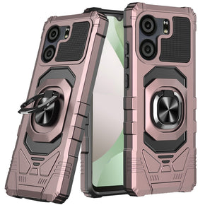 BLU View 5 Robotic Hybrid Case (with Magnetic Ring Stand) - Rose Gold