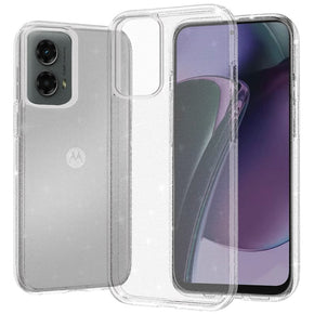 Motorola Moto G Stylus 5G (2024) Glitter Transparent Hybrid Case - Clear