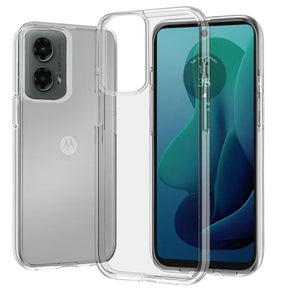Motorola Moto G 5G (2024) Sturdy Ultra Thick Transparent Hybrid Case - Clear