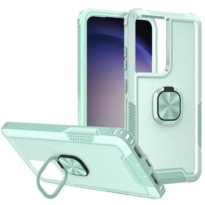 Samsung Galaxy S24 Superior 3-in-1 Hybrid Case (with Magnetic Ring Stand) - Teal