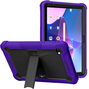 Samsung Galaxy Tab S9 / S9 FE Tough Hybrid Case (w/ Kickstand) - Purple/Black