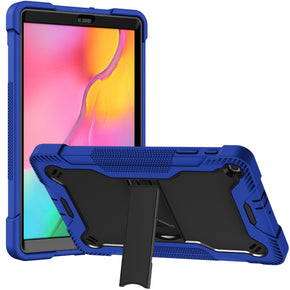 Samsung Galaxy Tab A9 Plus (11") Tough Hybrid Case (w/ Kickstand) - Blue/Black