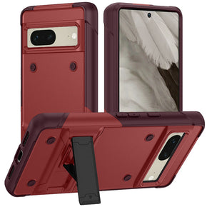 Google Pixel 7A Thunder Hybrid Case (with Kickstand) - Red