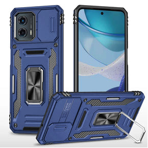 Motorola Moto G 5G (2023) Utter Tough Camera Cover Hybrid Case (with Kickstand) - Blue
