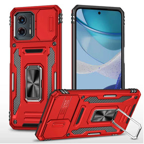 Motorola Moto G 5G (2023) Utter Tough Camera Cover Hybrid Case (with Kickstand) - Red