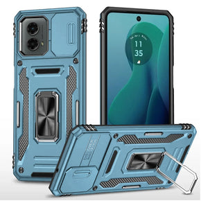 Motorola Moto G 5G (2024) Utter Tough Camera Cover Hybrid Case (with Kickstand) - Light Blue
