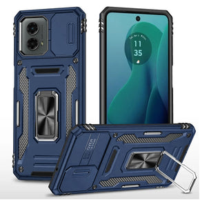 Motorola Moto G Stylus 5G (2024) Utter Tough Camera Cover Hybrid Case (with Kickstand) - Blue