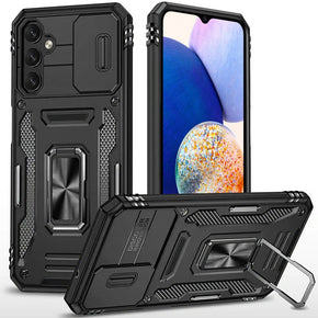 Samsung Galaxy A14 5G Ultra Utter Tough Camera Cover Hybrid Case (with Kickstand) - Black