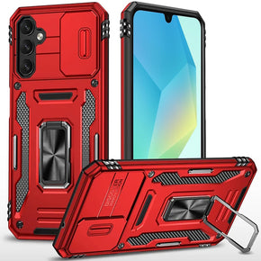 Samsung Galaxy A16 5G Ultra Utter Tough Camera Cover Hybrid Case (with Kickstand) - Red