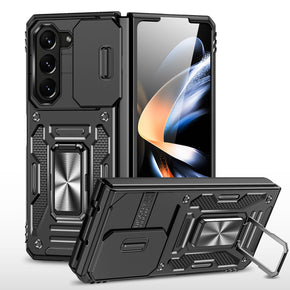 Samsung Galaxy Z Fold5 Ultra Utter Tough Camera Cover Hybrid Case (with Kickstand) - Black
