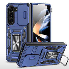 Samsung Galaxy Z Fold5 Ultra Utter Tough Camera Cover Hybrid Case (with Kickstand) - Blue