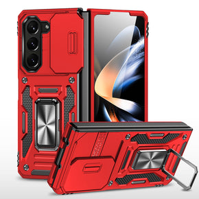 Samsung Galaxy Z Fold5 Ultra Utter Tough Camera Cover Hybrid Case (with Kickstand) - Red