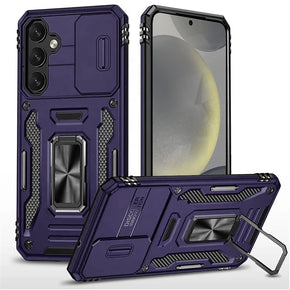 Samsung Galaxy S25 / Galaxy S24 Utter Tough Camera Cover Hybrid Case (with Kickstand) - Purple