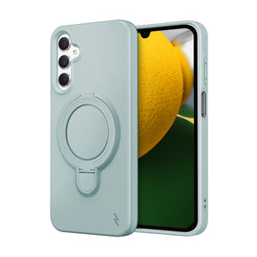 Samsung Galaxy A15 5G REVOLVE Series Hybrid Case [with Built-in Magnetic Ring Stand] - Sage Green
