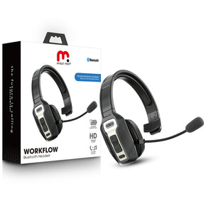 MyBat Pro WorkFlow Bluetooth Headset with Noise Cancelling Microphone - Black