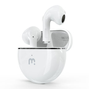 MyBat Pro Orbit True Wireless Earbuds with Charging Case - White